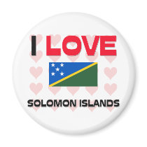 I Love Solomon Islands magnets by tshirtshirts I Love Solomon Islands magnets