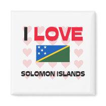 I Love Solomon Islands magnets by tshirtshirts I Love Solomon Islands magnets