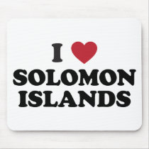 I Love Solomon Islands Mousepad