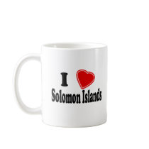 I Love Solomon Islands mugs