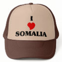 I Love Somalia hats
