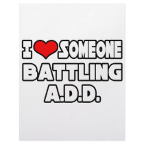 I Love Someone Battling A.D.D letterhead by ADD_ADHD_Shirts I Love Someone Battling A.D.D letterhead