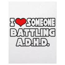 I Love Someone Battling A.D.H.D Custom Letterhead