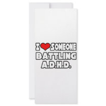 I Love Someone Battling A.D.H.D Full Color Rack Card