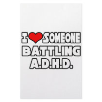 I Love Someone Battling A.D.H.D Stationery Design