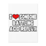 I Love Someone Battling Acid Reflux Post Card