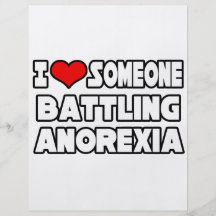 I Love Someone Battling Anorexia Flyer Design