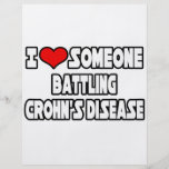 I Love Someone Battling Crohn's Disease Flyers