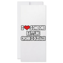 I Love Someone Battling Crohn's Disease Personalized Rack Card