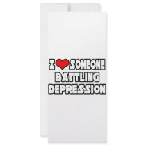 I Love Someone Battling Depression rack cards by Depression_Shirts I Love Someone Battling Depression rack cards
