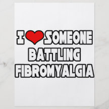I Love Someone Battling Fibromyalgia Personalized Flyer