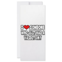 I Love Someone Who Just Had a Vasectomy rack cards