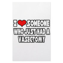 I Love Someone Who Just Had a Vasectomy Stationery Design