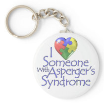 I Love Someone With Asperger's Key Chain