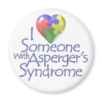 I Love Someone With Asperger's Refrigerator Magnet