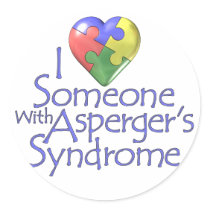 I Love Someone With Asperger's Stickers