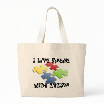 I Love Someone With Autism! Bags