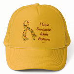 I LOVE SOMEONE WITH AUTISM HATS