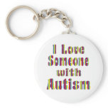 I Love Someone with Autism Key Chains