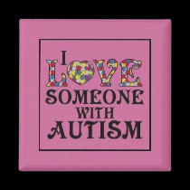 "I Love Someone With Autism" magnets