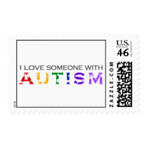 I Love Someone With Autism Stamps