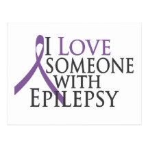 i love someone with epilepsy post card
