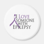 i love someone with epilepsy refrigerator magnets