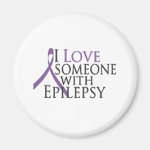 i love someone with epilepsy refrigerator magnets