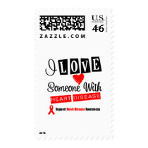 I Love Someone With Heart Disease Postage Stamp