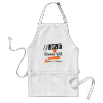 I Love Someone With Leukemia Apron