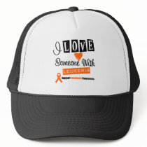 I Love Someone With Leukemia Trucker Hats
