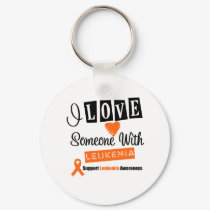 I Love Someone With Leukemia keychains