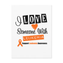 I Love Someone With Leukemia Postcard
