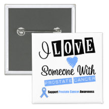 I Love Someone With Prostate Cancer Button