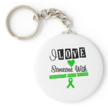 I Love Someone With Traumatic Brain Injury Keychains