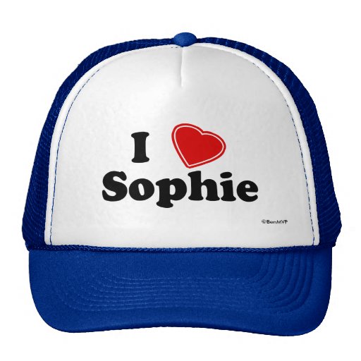 I Love Sophie Trucker Hat