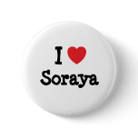 I love Soraya heart T-Shirt Button