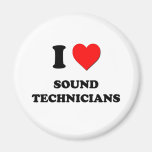 I Love Sound Technicians Fridge Magnet