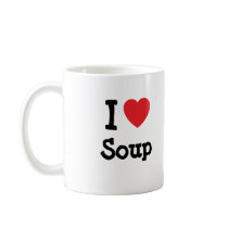 I love Soup heart T-Shirt Coffee Mugs