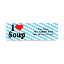 I Love Soup Return Address Labels