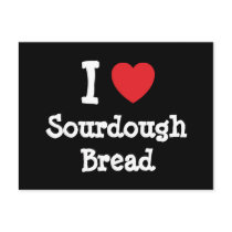 I love Sourdough Bread heart T-Shirt postcards by funnycustomtshirts I love Sourdough Bread heart T-Shirt postcards