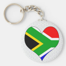 I Love South Africa Key Chains