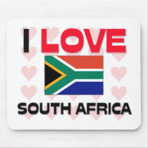 I Love South Africa mousepads