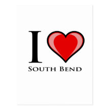I Love South Bend Postcard