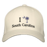 I Love South Carolina Palmetto Embroidered Hat