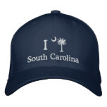 I Love South Carolina Palmetto Embroidered Hat