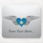I Love South Dakota -wings Mousepad