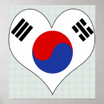 I Love South Korea Print