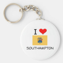 I Love Southampton New Jersey Keychains