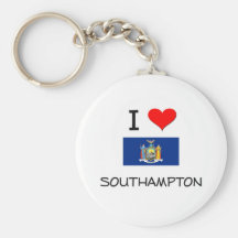 I Love Southampton New York Keychains